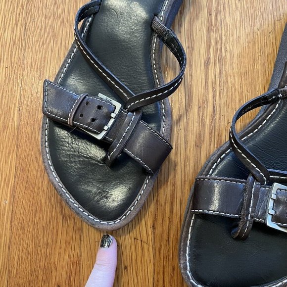 Donald J Plainer Goia Sandals Sz 8.5 Made In Italy - Picture 16 of 16